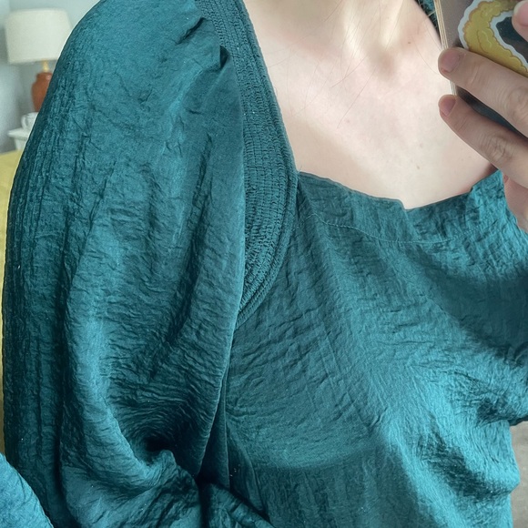 Wishlist Emerald Silky Blouse S - Picture 3 of 11